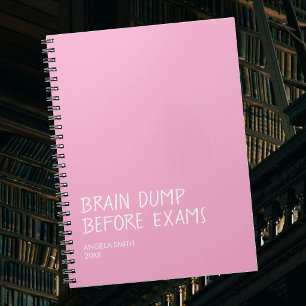 Hersenstorting voor examens – Grappig studentennot Notitieboek