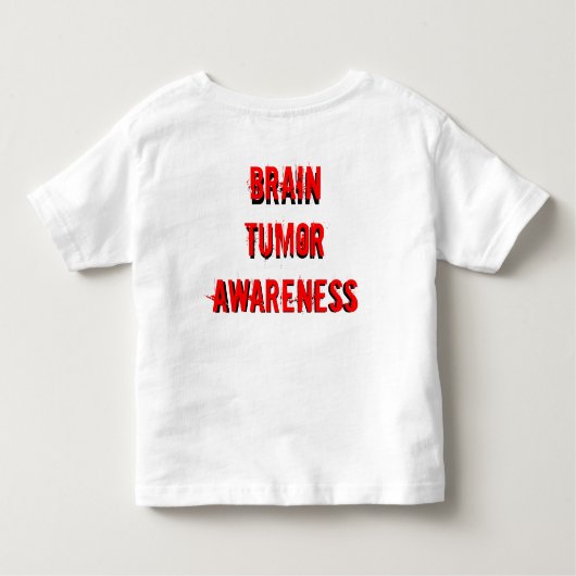hersentumor awareness shirt dad (Achterkant)
