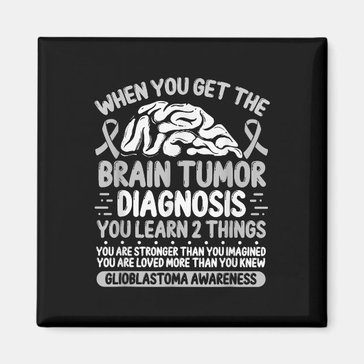 Hersentumor bewustzijn grijs lint glioblastoom dia magneet (Voorkant)