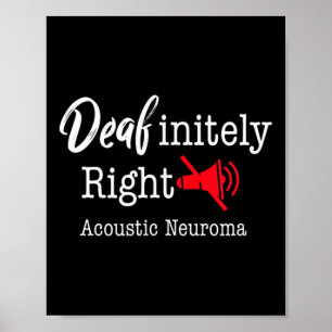 Hersentumor bewustzijn grijs lint zeker goed poster