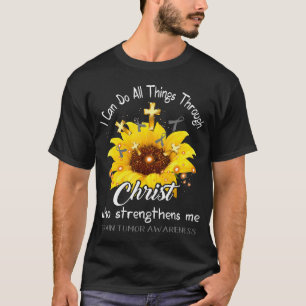 Hersentumor krijger Ik kan alles doen T-shirt
