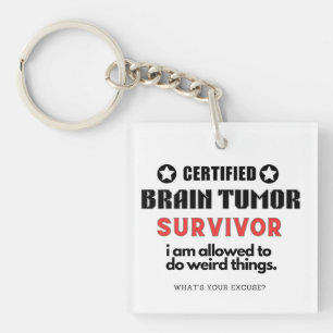 HERSENTUMOR SURVIVOR - Wat is je excuseer Sleutelh Sleutelhanger