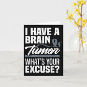 Hersentumor Wat is uw excuus Hersentumor Awarenes Kaart (Gele Bloem)