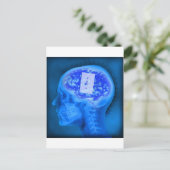 hersenuitgeschakeld briefkaart (Staand voorkant)