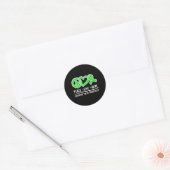 Hersenverlamming, bewustzijn van hersenverlamming ronde sticker (Envelop)