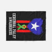 Hersenverlamming CP Bewustzijn Hardwork US Warrior Fleece Deken (Voorkant (Horizontaal))