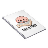 Hersenvoedsel Grappige Anatomie Woordspeling Notitieboek (Rechterzijde)