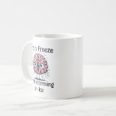 Hersenvries Hersenstorm op Ijs: Grappige Hersenspe Koffiemok (Voorkant links)