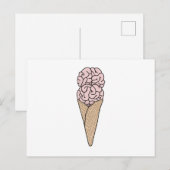Hersenvries Ijs Briefkaart (Voorkant / Achterkant)