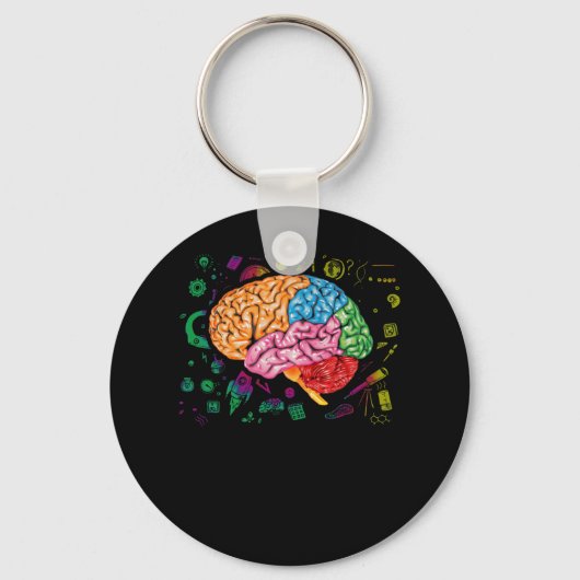hersenwetenschappen en kunstneuroloog sleutelhanger (Voorkant)