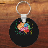 hersenwetenschappen en kunstneuroloog sleutelhanger (Voorkant)