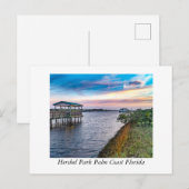 Hershel Park Palm Coast Florida Briefkaart (Voorkant / Achterkant)