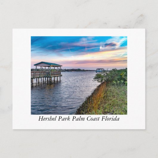 Hershel Park Palm Coast Florida Briefkaart (Voorkant)