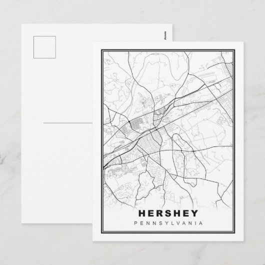 Hershey Kaart (Voorkant / Achterkant)
