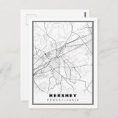 Hershey Map Briefkaart (Voorkant / Achterkant)