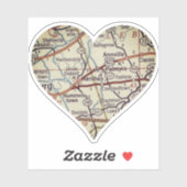 Hershey PA kaart Sticker (Vel)