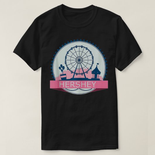  HERSHEY PA PENNSYLVANIA PARK RETRO T-SHIRT (Design voorkant)