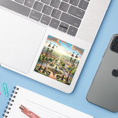 Hershey Pennsylvania 3 Inch Vinyl Sticker (Laptop met iPhone)