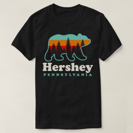 Hershey Pennsylvania Vakantie Wandelen Camping Bee T-shirt (Design voorkant)