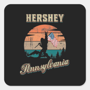 Hershey Pennsylvania Vierkante Sticker