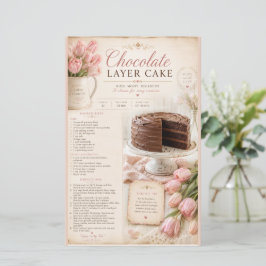 Hershey Style Chocoladetaart Recept, Roze Tulpen