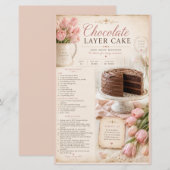 Hershey Style Chocoladetaart Recept, Roze Tulpen (Voorkant / Achterkant)