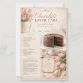 Hershey Style Chocoladetaart Recept, Roze Tulpen (Voorkant)