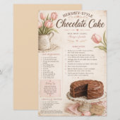 Hershey Style Chocoladetaart Recept, Roze Tulpen (Voorkant / Achterkant)