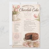 Hershey Style Chocoladetaart Recept, Roze Tulpen (Voorkant)