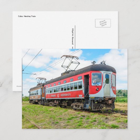 Hershey Train, Cuba Briefkaart (Voorkant / Achterkant)