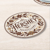Hershey VS Ronde Kartonnen Onderzetter (Gebogen)