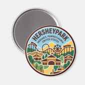 Hersheypark Pennsylvania Magneet (Voorkant / Achterkant)