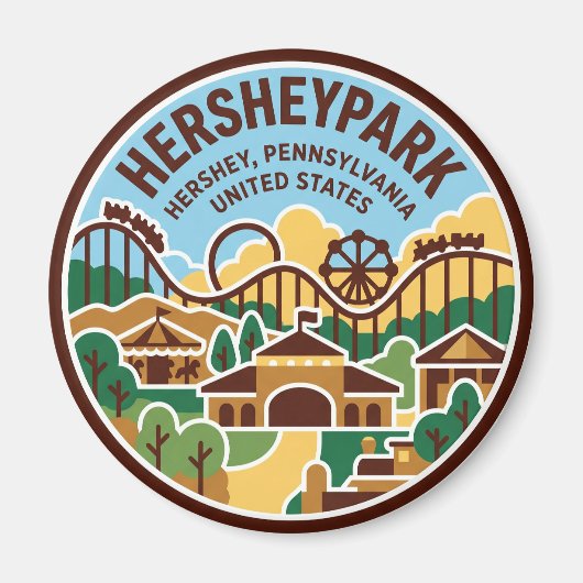 Hersheypark Pennsylvania Magneet (Voorkant)