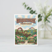 Hersheypark VS Briefkaart (Staand voorkant)