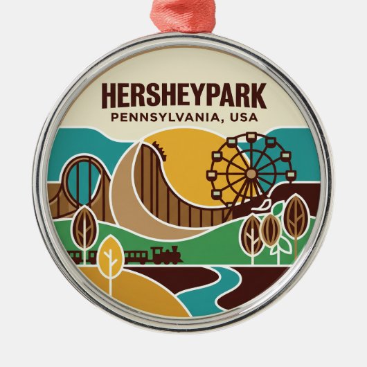 Hersheypark VS Metalen Ornament (Voorkant)