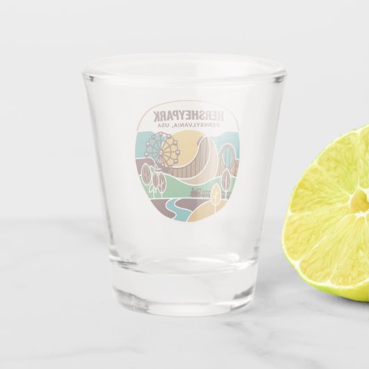 Hersheypark VS Shot Glas (Achterkant)