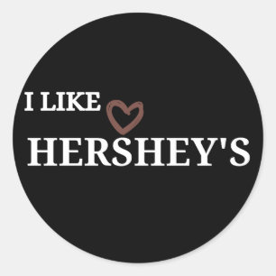 Hershey's chocolade ronde sticker