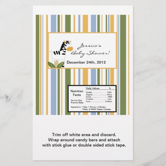 Hershey's Grote Bar Verpakking Safari Vrienden Flyer (Voorkant)