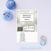 Hershey's Grote Bar Verpakking Zilver Kerst Blur Flyer (Enkel)