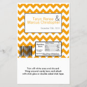 Hershey's Grote Bar Wrapper Geel Grijs Chevron Flyer (Voorkant)