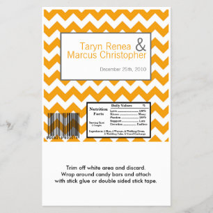 Hershey's Grote Bar Wrapper Geel Grijs Chevron Flyer