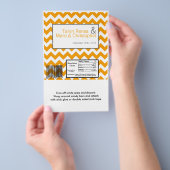 Hershey's Grote Bar Wrapper Geel Grijs Chevron Flyer (Hand)