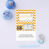 Hershey's Grote Bar Wrapper Geel Grijs Chevron Flyer (Enkel)