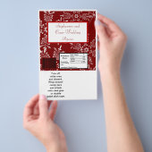 Hershey's Grote Bar Wrapper Kerstmis Rode Sneeuwvl Flyer (Hand)