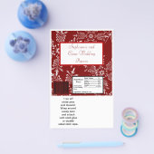 Hershey's Grote Bar Wrapper Kerstmis Rode Sneeuwvl Flyer (Enkel)