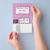 Hershey's Grote Bar Wrapper Magenta Paarse Formal Flyer (Hand)