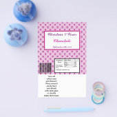 Hershey's Grote Bar Wrapper Magenta Paarse Formal Flyer (Enkel)