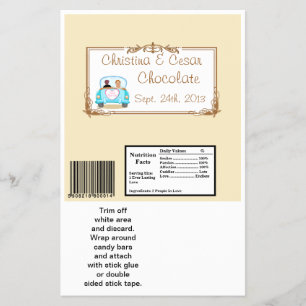 Hershey's grote bar wrapper net getrouwd stel flyer