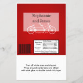 Hershey's Grote Bar Wrapper Rode Dubbele Bike Flyer (Voorkant)