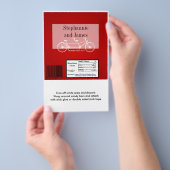 Hershey's Grote Bar Wrapper Rode Dubbele Bike Flyer (Hand)